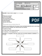 Avaliação de Geografia 1ª etapa do 1º trimestre