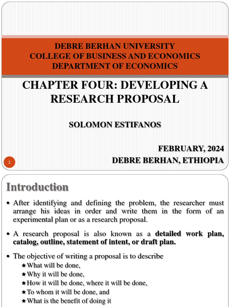 Chapter 4: Research Proposal Structure | PDF | Methodology | Sampling ...