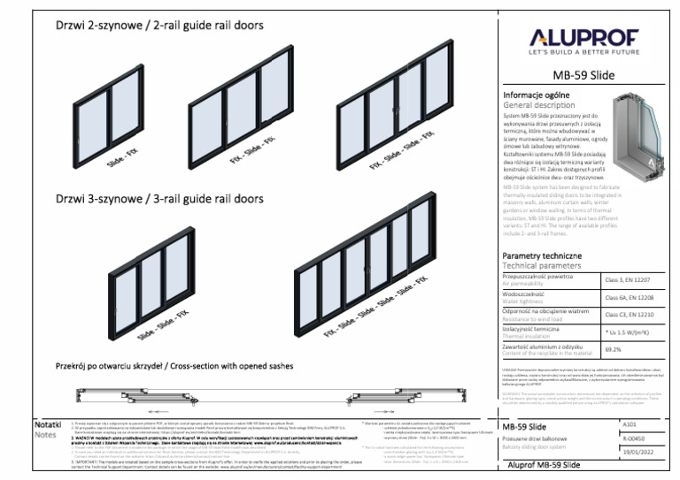 Aluprof MB-59-Slide E Alu Sliding-Door-System ENG | PDF