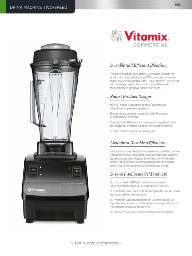 Licuadora Vitamix 62828 | PDF