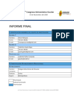 Informe final Congreso astronómico