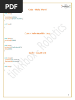 tinkRbox - Robotics Kit Circuits Connection and Codes