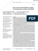 Caregiver - S Perspectives On The Contextual Influences Within Family Management For Ethnically Diverse Children With ADHD