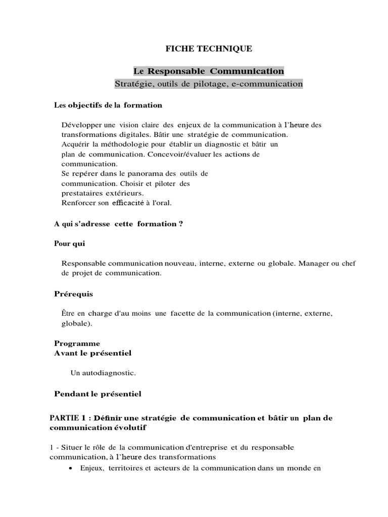 Stratégies de Communication Efficaces | PDF | la communication ...