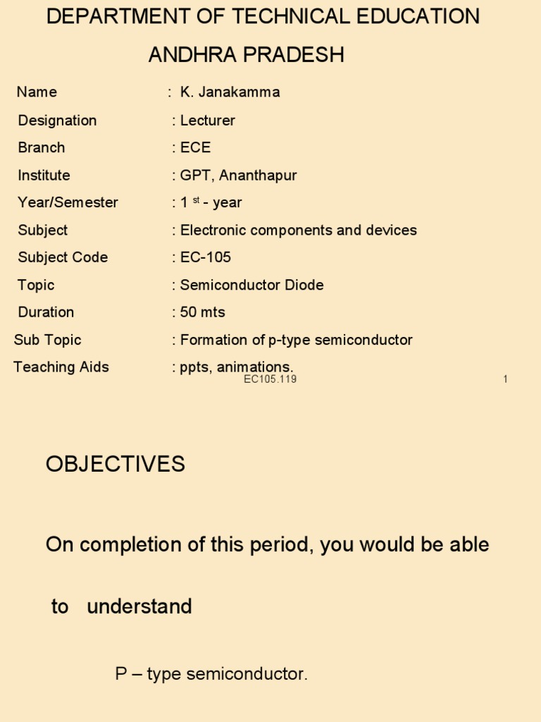 EC105 | PDF | Semiconductors | Silicon