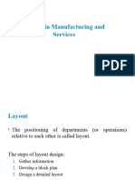 Layout in Manufacturing and Services