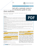 How To Get Started With A Systematic Review in Epidemiology