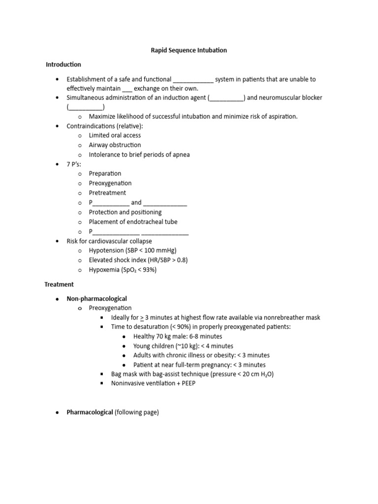 Rsi Handout Crash Course | PDF | Clinical Medicine | Causes Of Death
