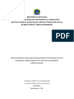 Demonstração e Avaliação Das Melhorias Promovidas Por Um Sistema de Gerenciamento de Rede em Um Ambiente Computacional