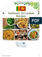 Authenic Sri Lankan Recipie
