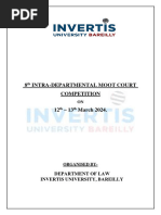 8th INTRA Departmental Moot Court Competition(Updated)