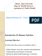 1-Introduction To Human Nutrition