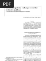 Conciliação judicial e a função das profissões jurídicas