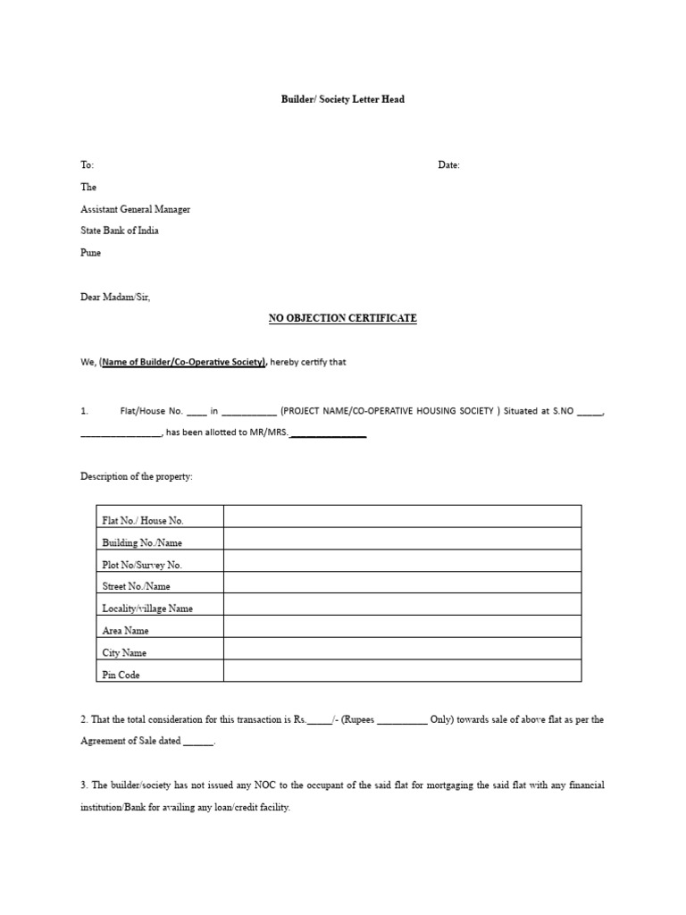 Noc Builder Or Society Pdf Banks Mortgages