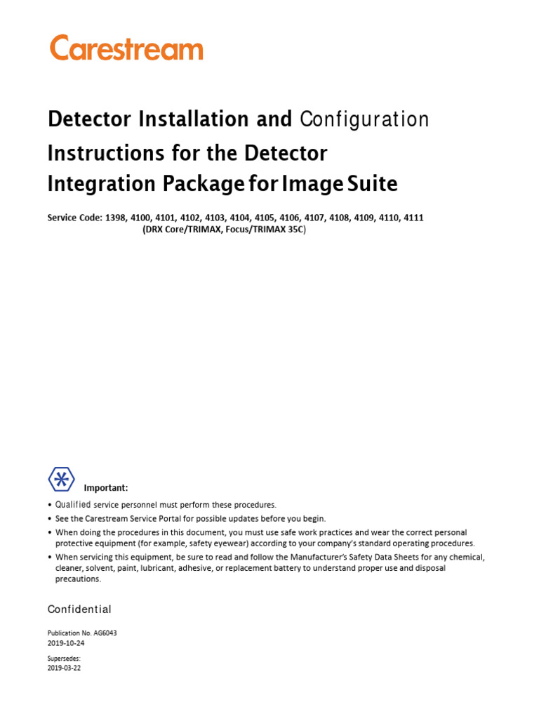 Carestream Focus 35C Detector Guide | PDF | Computer Network | Network ...