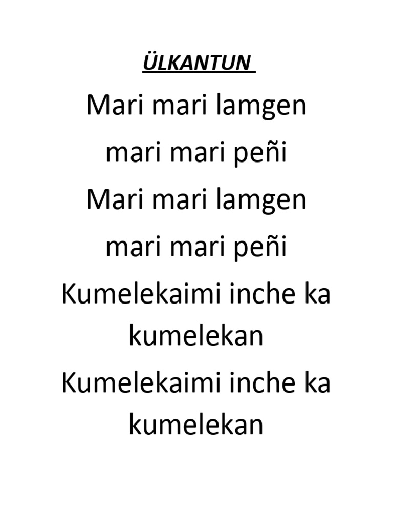 Canción Mari Mari | PDF