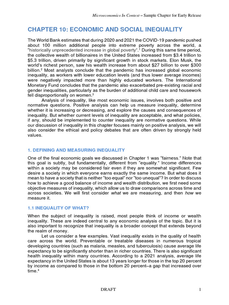 Chapter 10 | PDF | Gini Coefficient | Income Inequality In The United ...