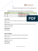 Sa2 Ict Time Table 2022 23