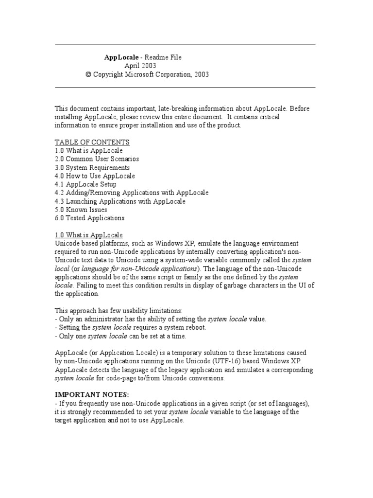 Readme | PDF | Microsoft Windows | Microsoft Software