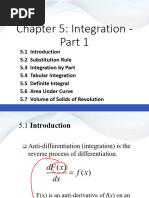 Chapter 5 Integration - Part1