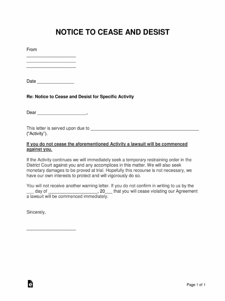 Cease and Desist | PDF