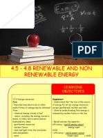 4.5 - 4.8 Renewable and Non Renewable Energy
