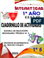 Cuadernillo Matematica Cotugno 1º 5 Eest Nº3 2022 PDF