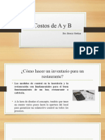 Cómo hacer un inventario para un restaurante (COSTOS AyB)