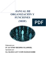 Mof - Manual de Organizacion y Funciones