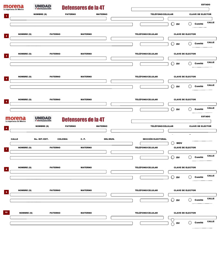 Defensores 4T | PDF