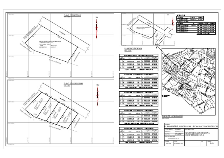 Plano de Sub Division | PDF