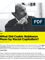 What Did Cedric Robinson Mean by Racial Capitalism?