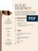 CV Professionnel Beige moderne