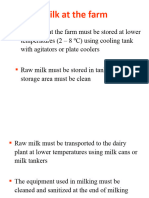 Raw Milk Processing Presented in Class