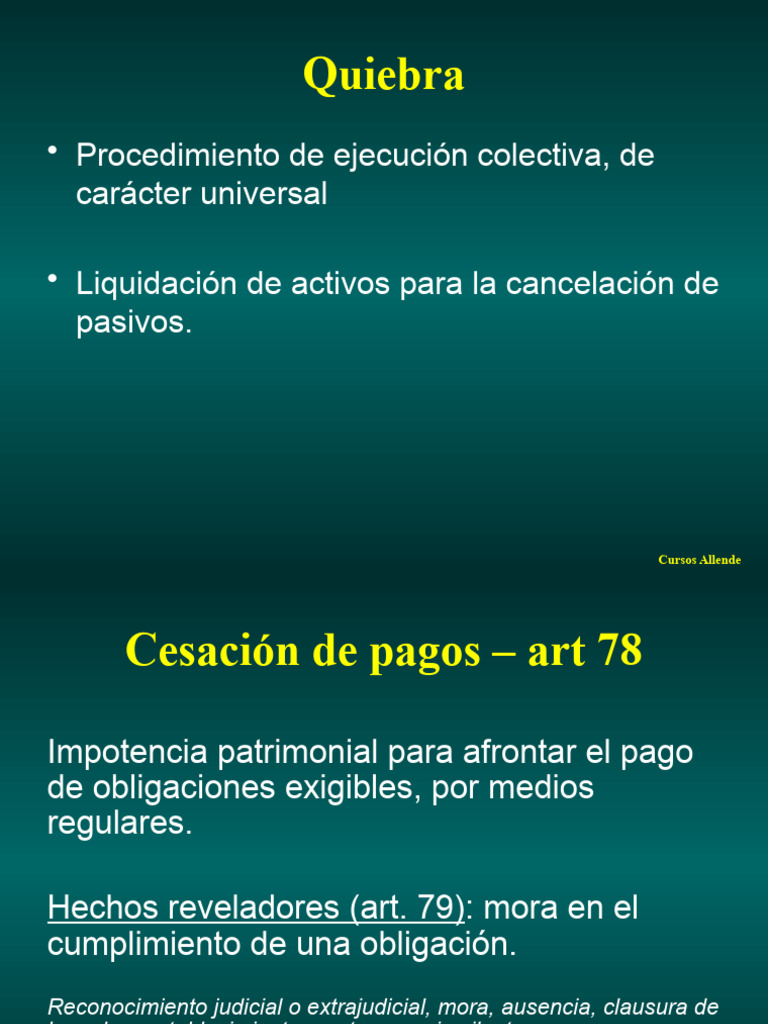 Guía sobre Quiebra y Procedimientos Legales | PDF | Bancarrota | Acreedor