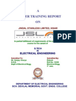 A Summer Training Report ON: Electrical Engineering