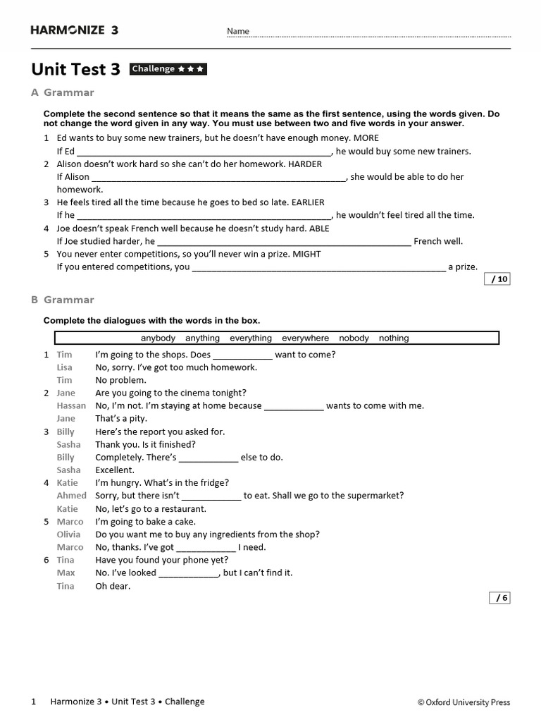 Harmonize 3 unit 3 test challenge pdf waste climate change
