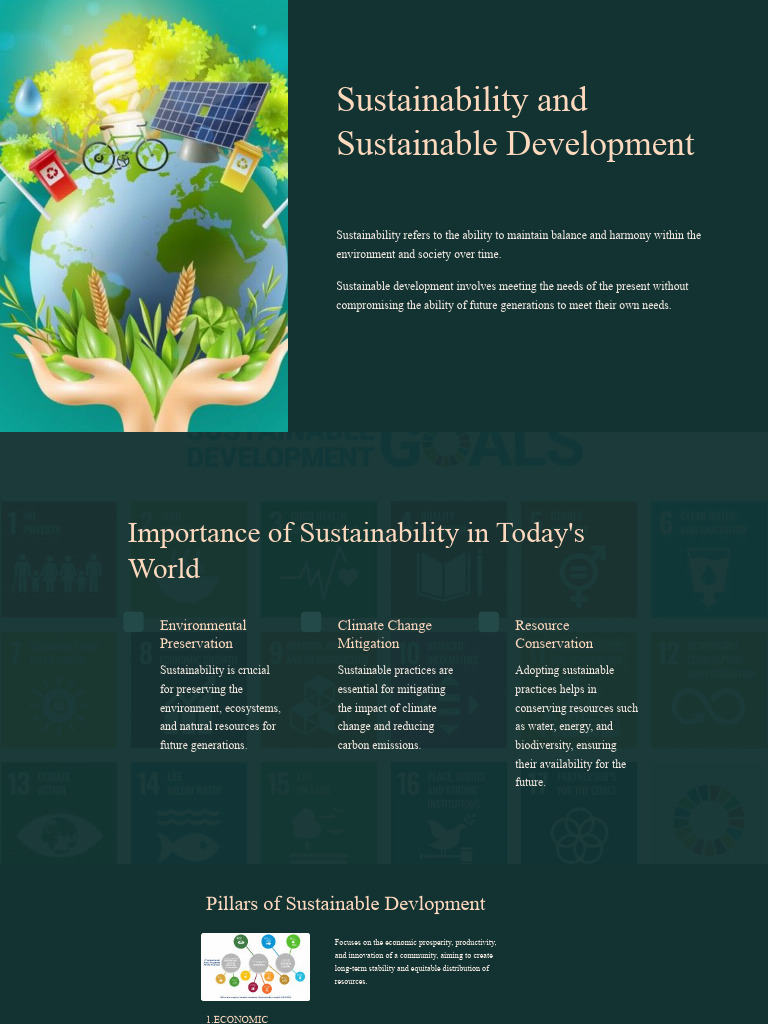 Importance of Sustainability Today | PDF | Sustainability | Sustainable ...