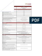 Table of Benefits - QIC