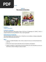 Indoor and Outdoor Recreation Activities | PDF | Recreation | Physical ...