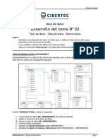 Desarrollo Del Tema #02: Base de Datos