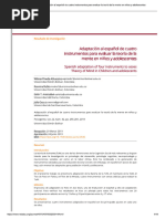 Adaptación Al Español de Cuatro Instrum... Ía de La Mente en Niños y Adolescentes