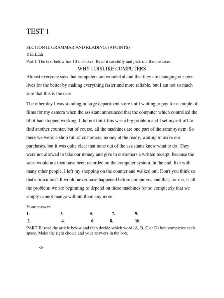 Test 1 | PDF | Adolescence | Natural Environment