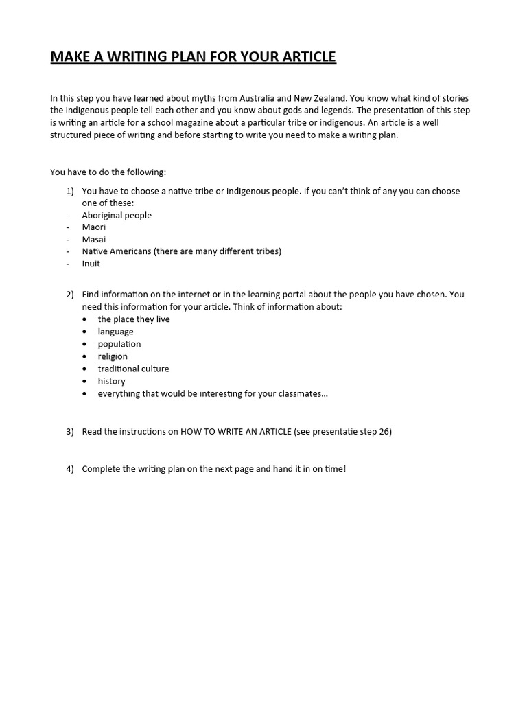 Make a writing plan 862 pdf