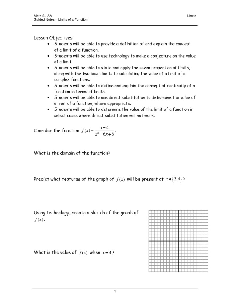 01 gn limits of a function pdf function mathematics continuous