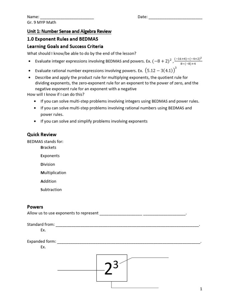 1-0-exponent-rules-and-bedmas-pdf-exponentiation-multiplication