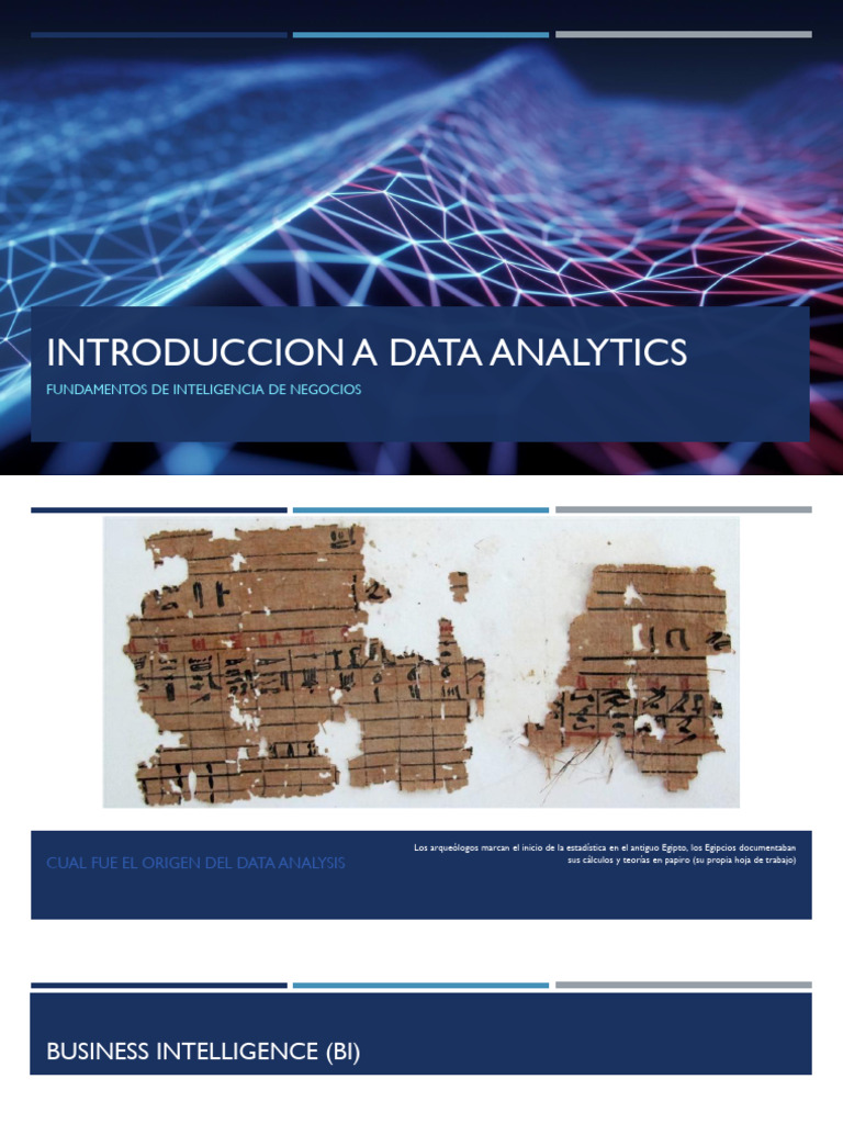 Introducción a Data Analytics y BI | PDF | Inteligencia de negocios ...