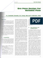 Ore Pass Design For Reliable Flow