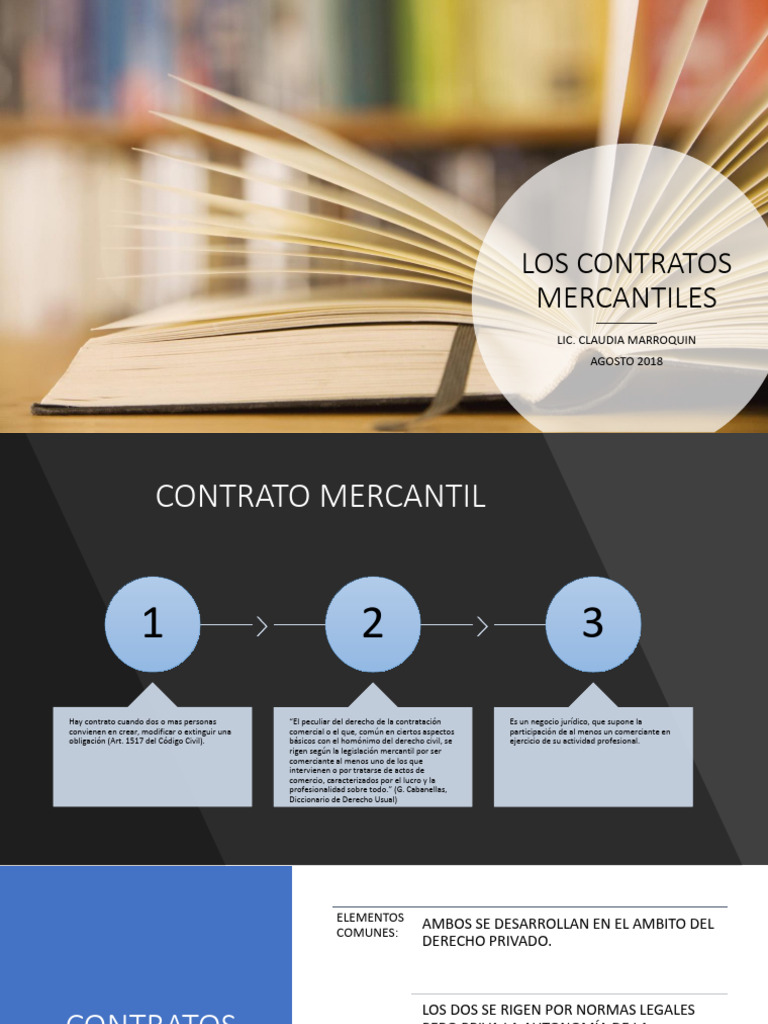 Contratos Mercantiles: Definición y Tipos | PDF | Estatuto de ...