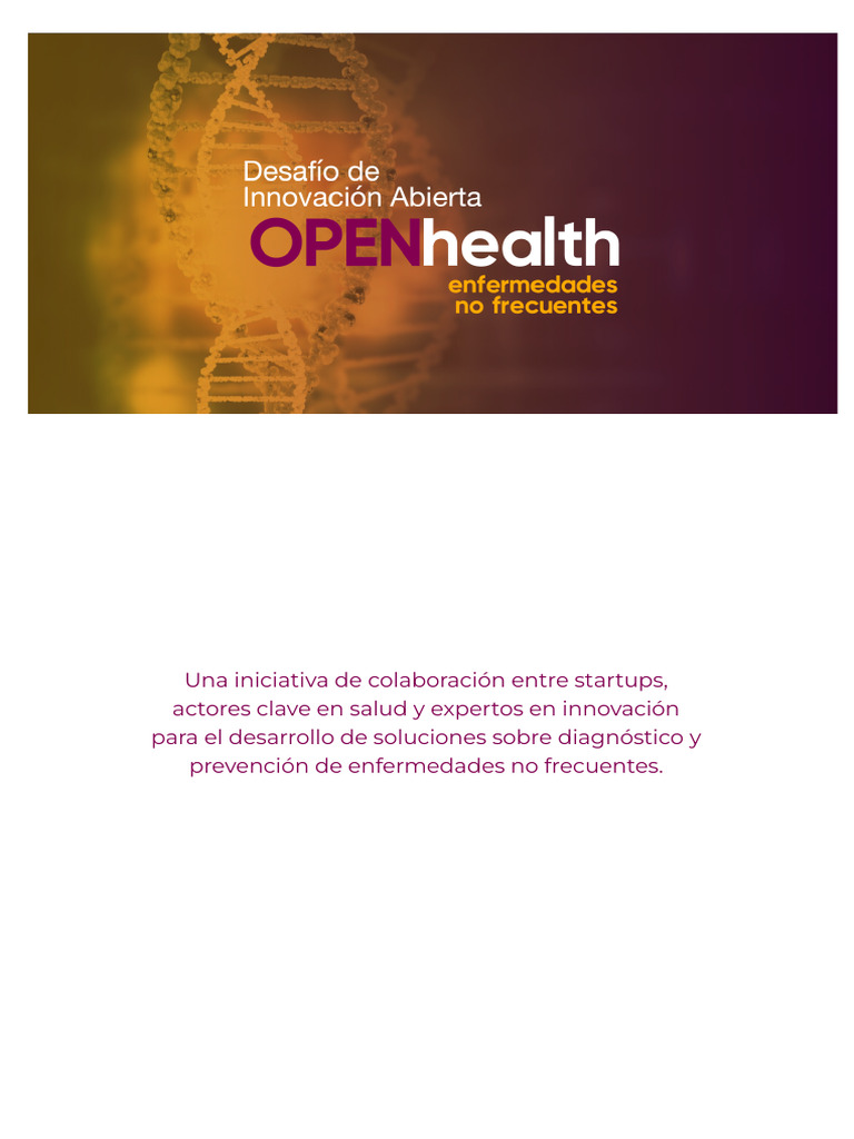 Brief Del Open Health Challenge | PDF | Diagnostico medico | Empresa de ...